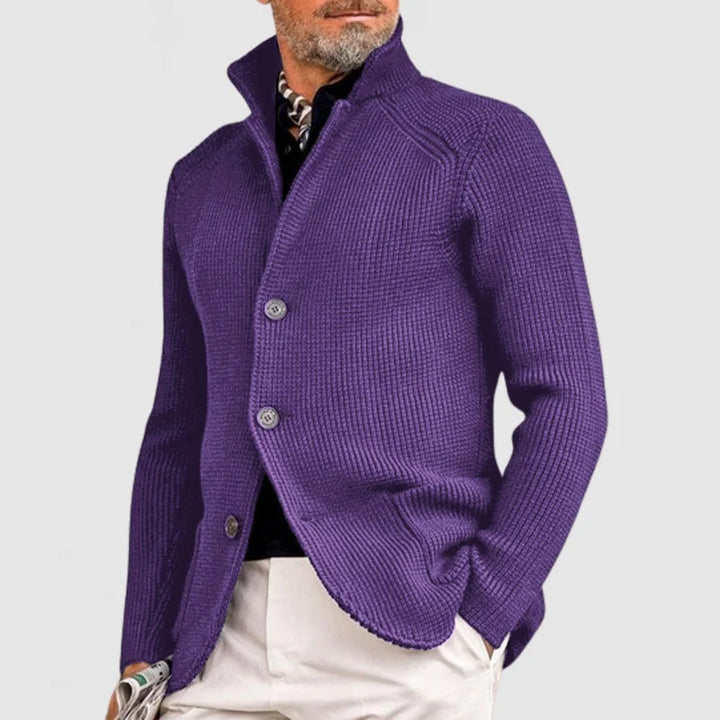 Gael - Elegante Strickjacke mit Revers für Herren
