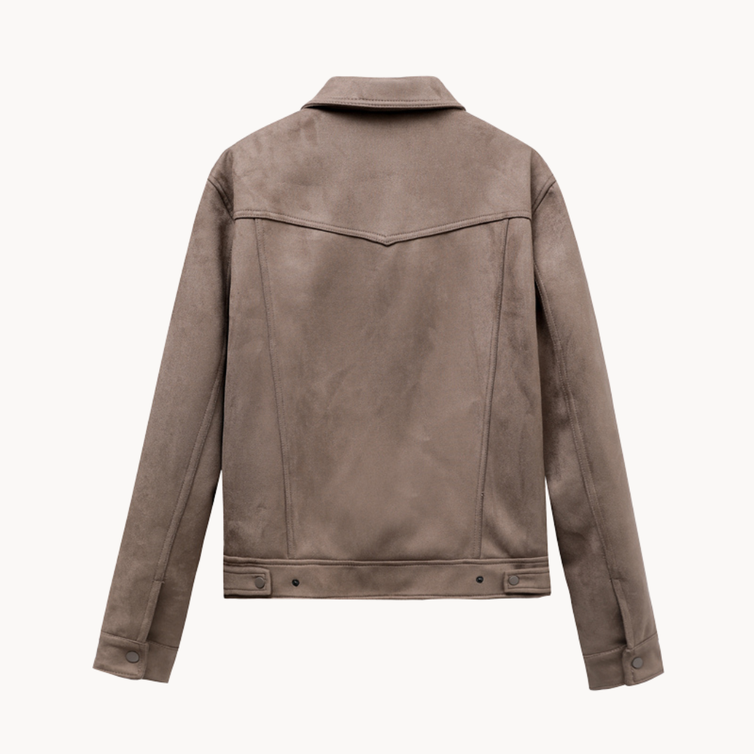 Jacke aus Ahorn-Suede
