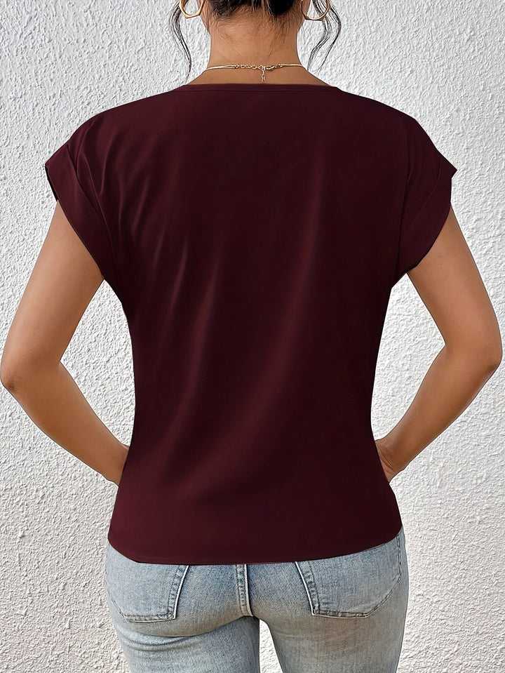 Gigi – Schickes Top mit Knoten und V-Ausschnitt