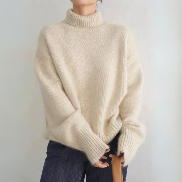 Milena - Bequemer gestrickter Rollkragenpullover aus weichem Material