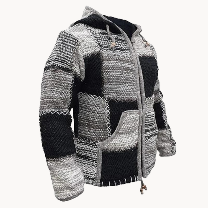 Kaan Patchwork Baumwollpullover