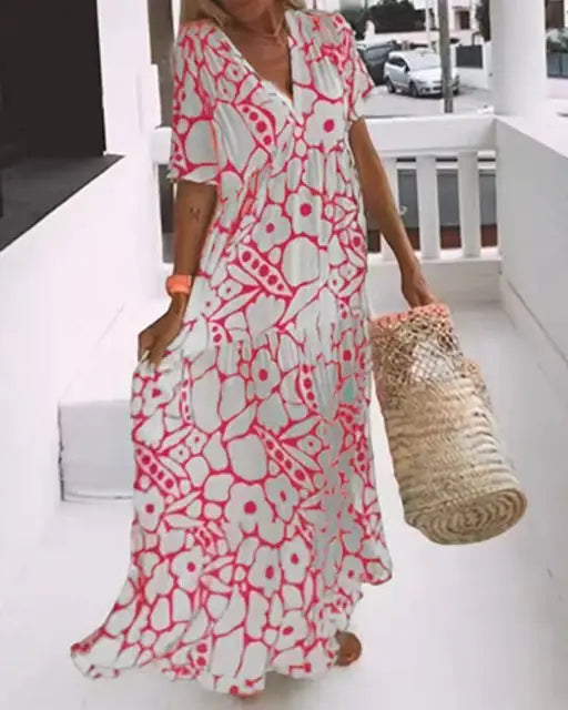 Rayna - Lässiges Sommerkleid mit Blumen