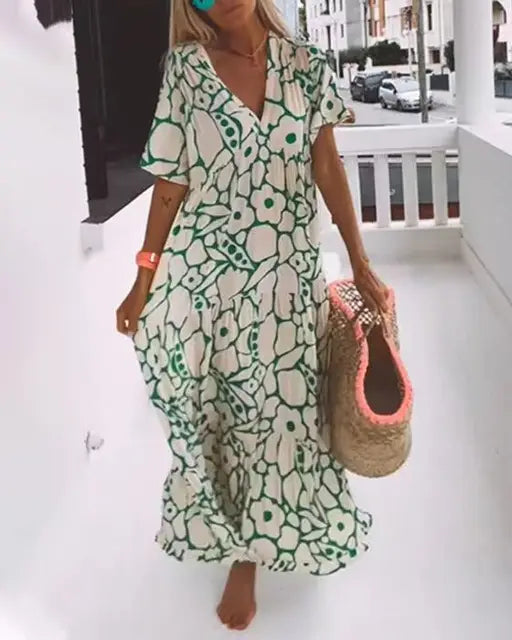 Rayna - Lässiges Sommerkleid mit Blumen