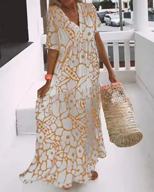 Rayna - Lässiges Sommerkleid mit Blumen