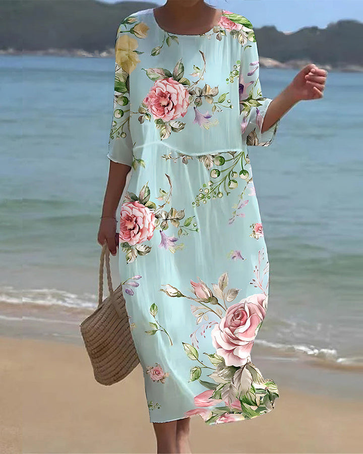 Mara - Elegantes Blumenkleid