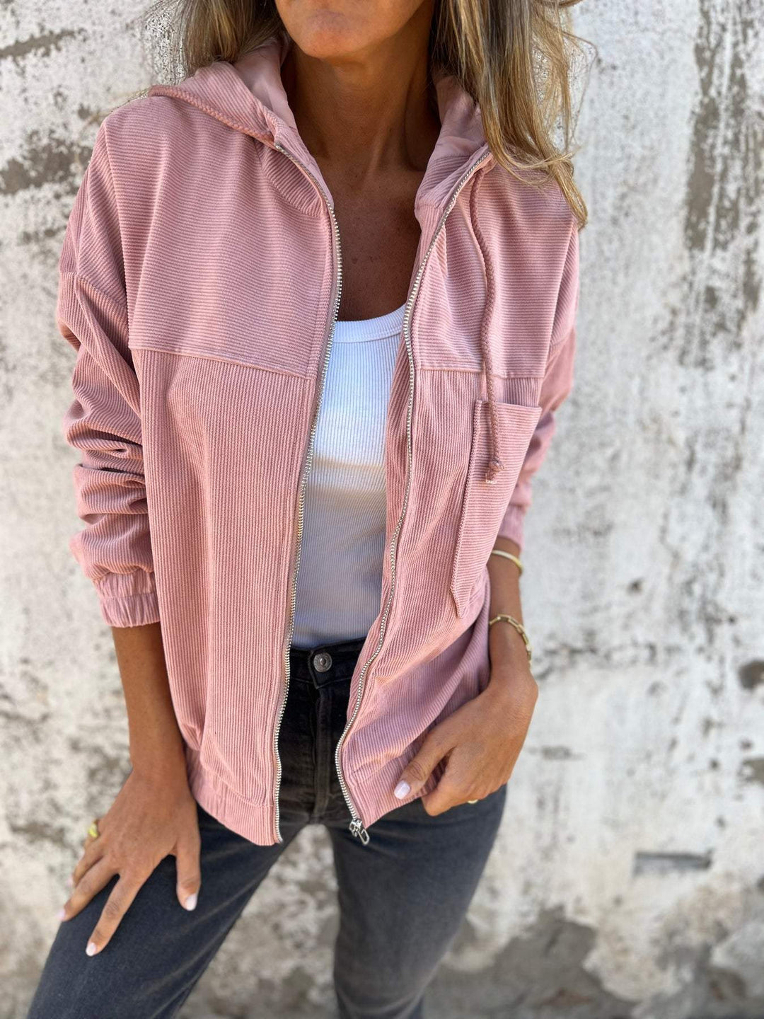 Ariellee - Freizeitjacke mit Kapuze und Reißverschluss