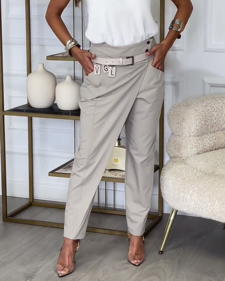 Cora - Patchwork-Hose mit Gürtel