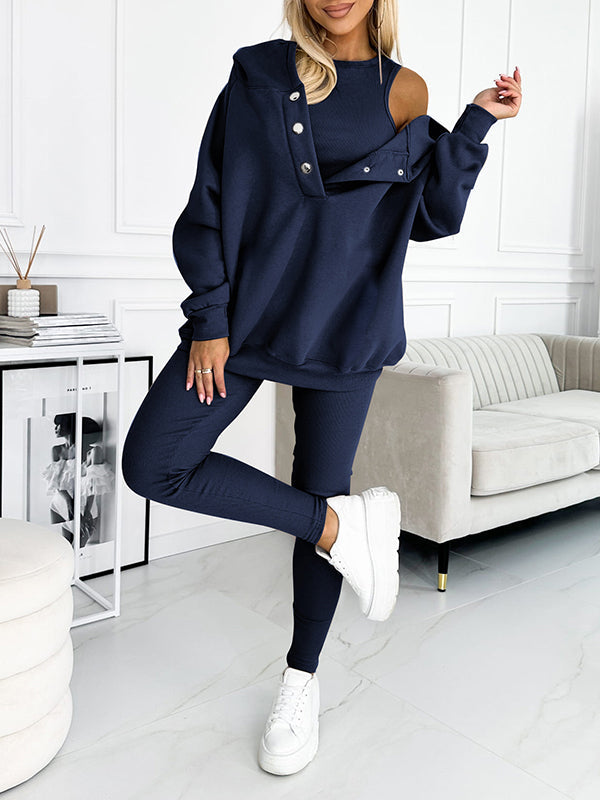 Scarlett – Lässiger und bequemer Sweatshirt-Anzug mit Kapuze