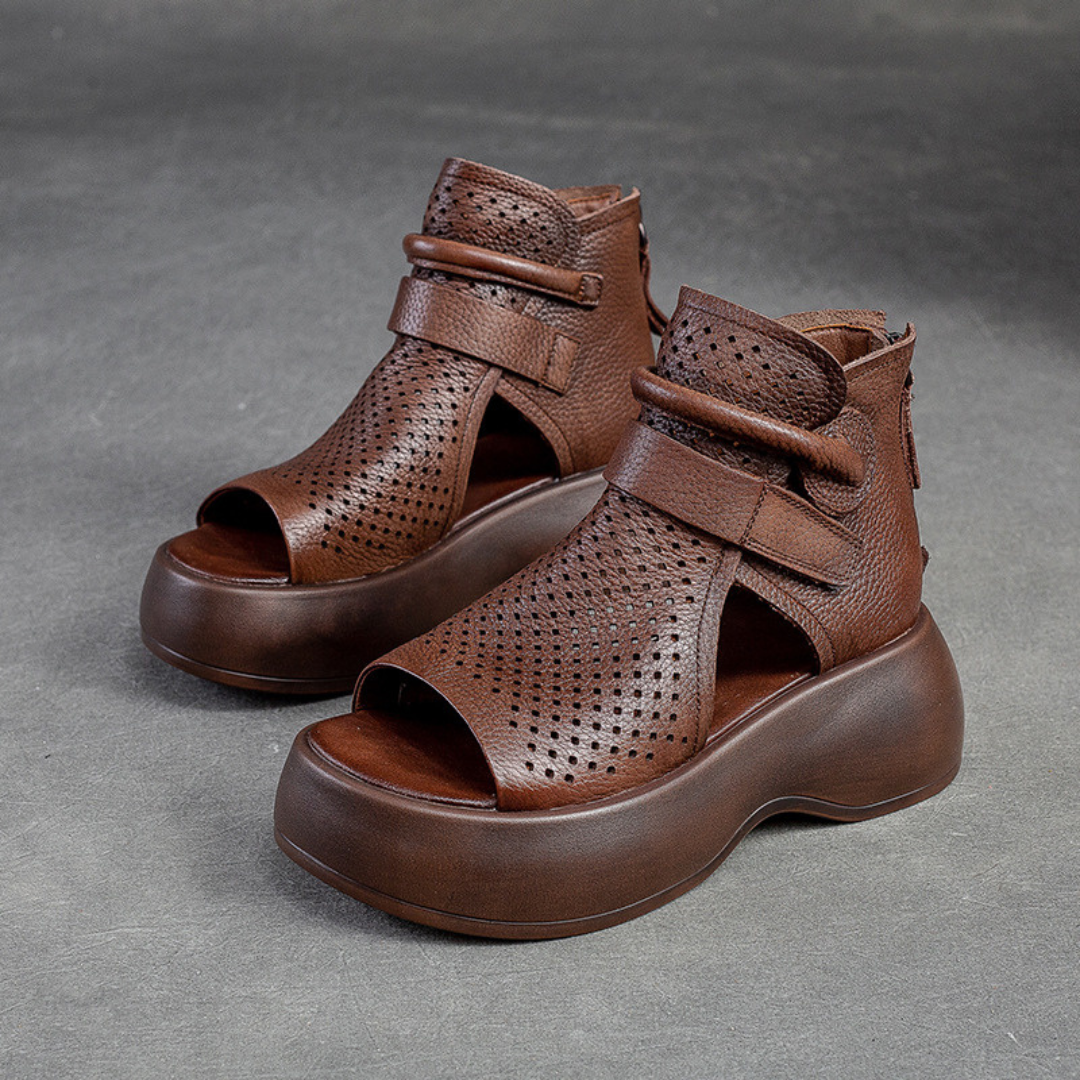 Federica - Zeitlose Leder-Orthopädie-Sandalen