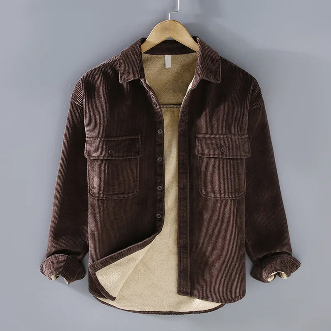 Klassische Design Corduroy Jacke