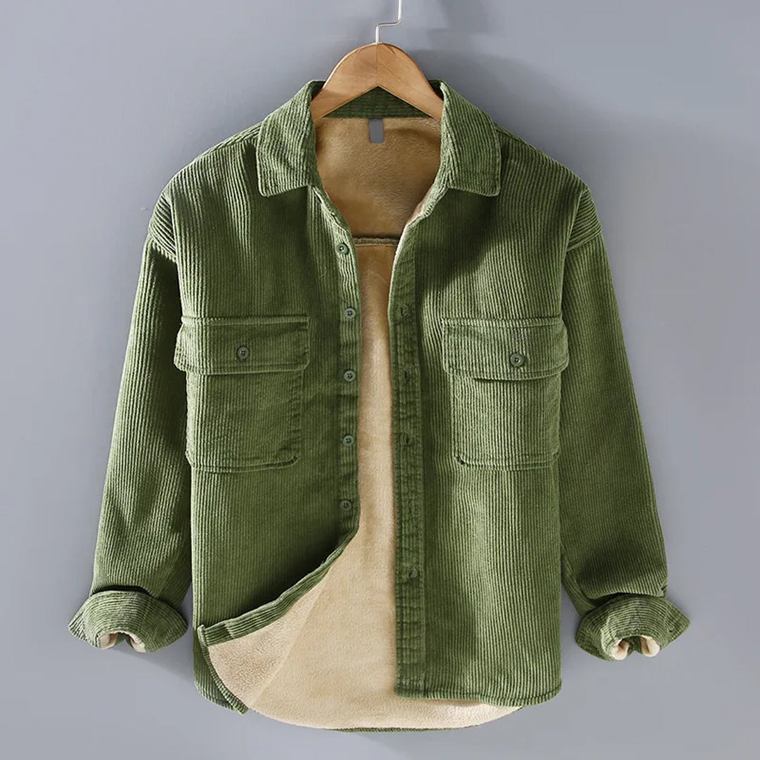 Klassische Design Corduroy Jacke