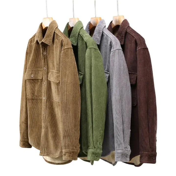 Klassische Design Corduroy Jacke