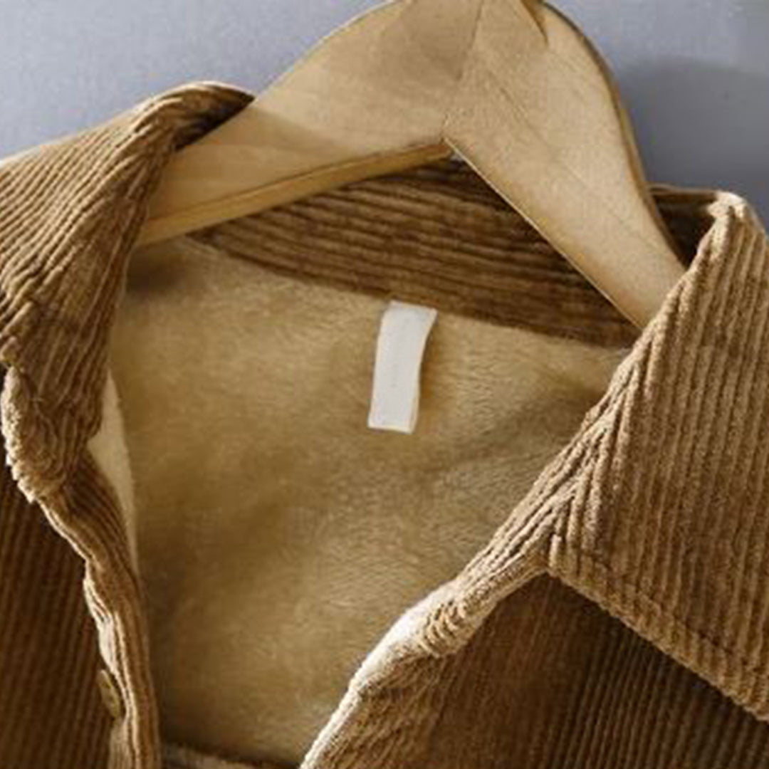 Klassische Design Corduroy Jacke