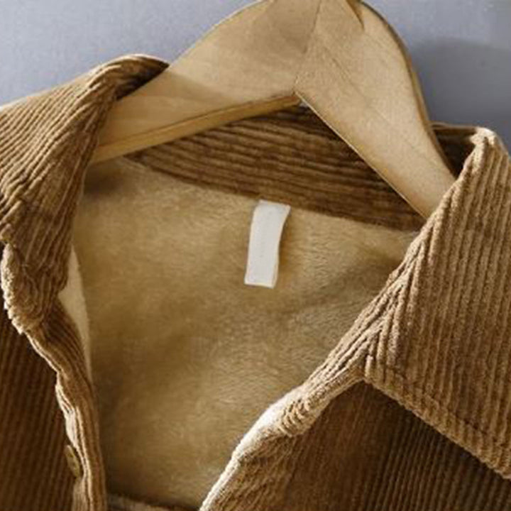 Klassische Design Corduroy Jacke