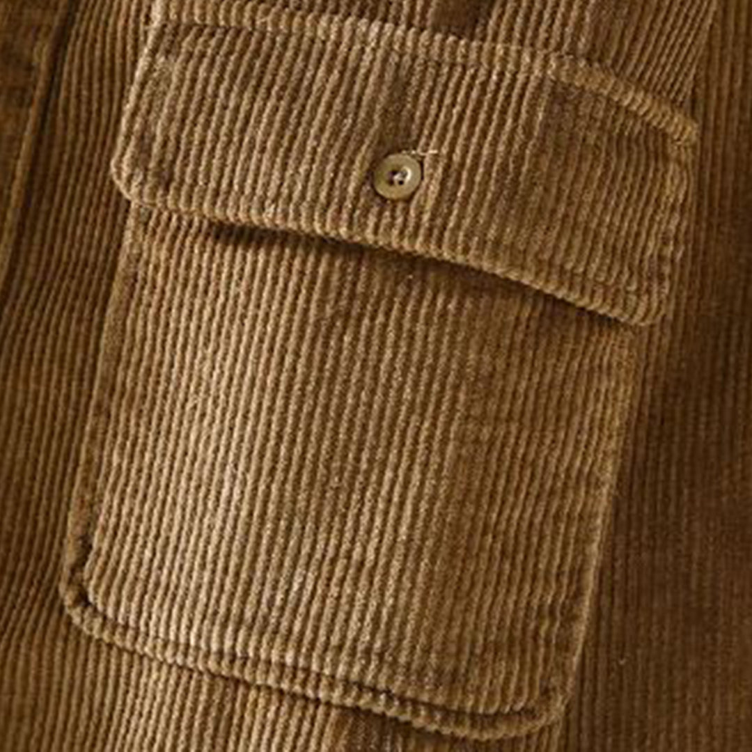 Klassische Design Corduroy Jacke