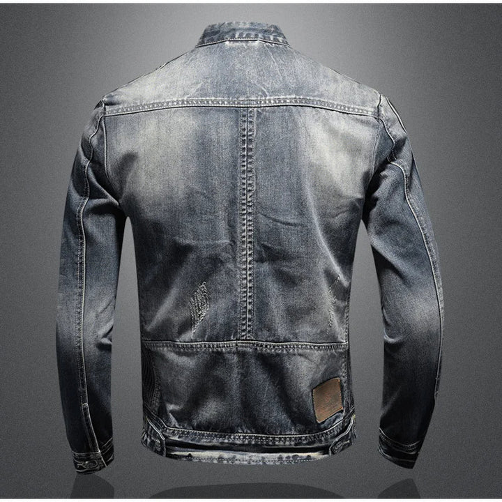Lässige Denim Winterjacke