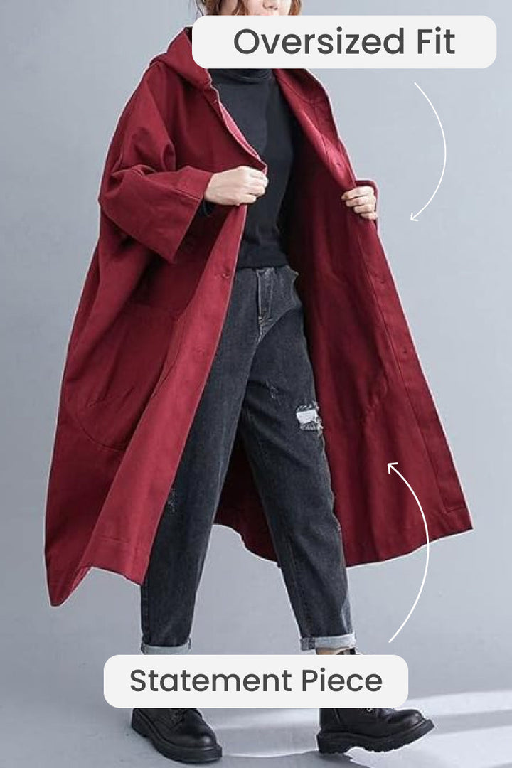 Erica - Wasserdichte oversized Windjacke