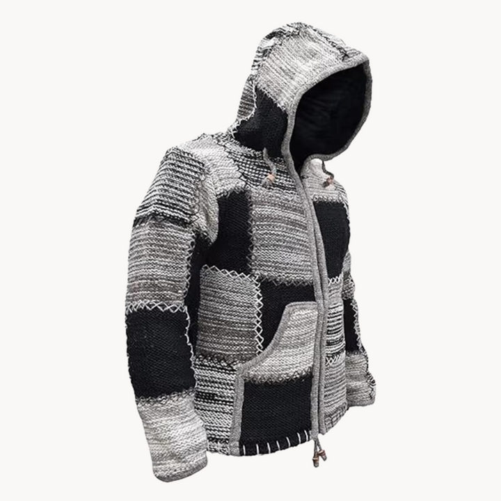Kaan Patchwork Baumwollpullover