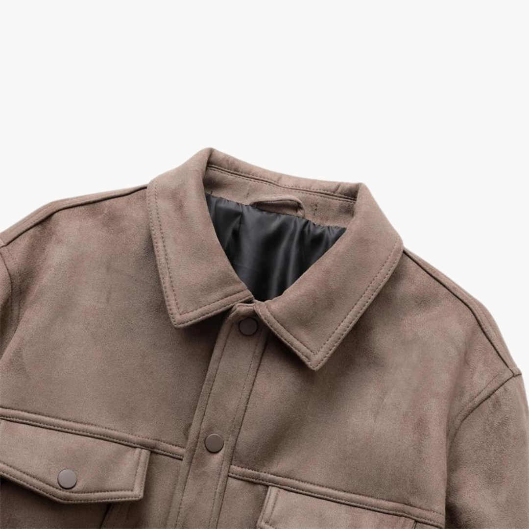 Jacke aus Ahorn-Suede