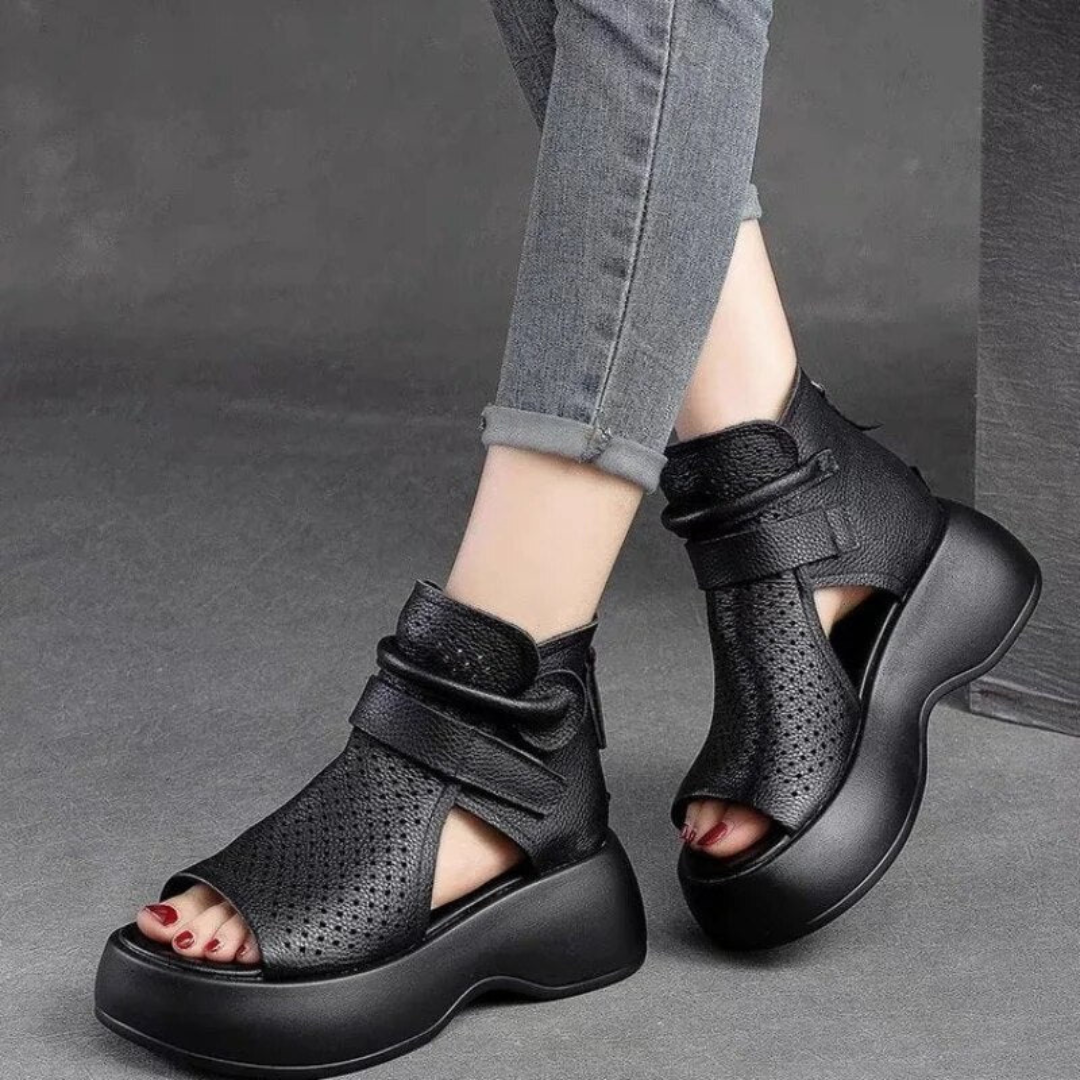 Federica - Zeitlose Leder-Orthopädie-Sandalen
