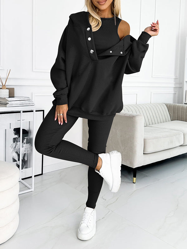 Scarlett – Lässiger und bequemer Sweatshirt-Anzug mit Kapuze