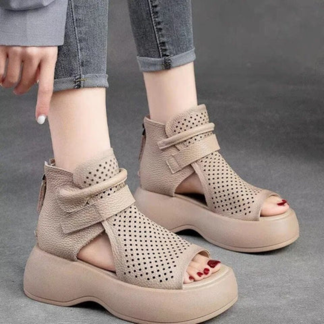 Federica - Zeitlose Leder-Orthopädie-Sandalen