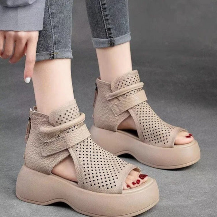 Federica - Zeitlose Leder-Orthopädie-Sandalen