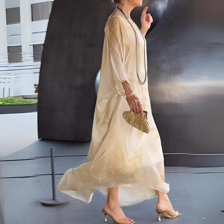 Giulia - Elegantes Seiden Chiffon Kleid