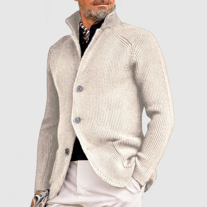 Gael - Elegante Strickjacke mit Revers für Herren