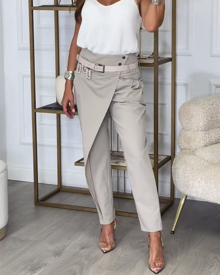 Cora - Patchwork-Hose mit Gürtel