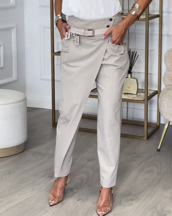 Cora - Patchwork-Hose mit Gürtel