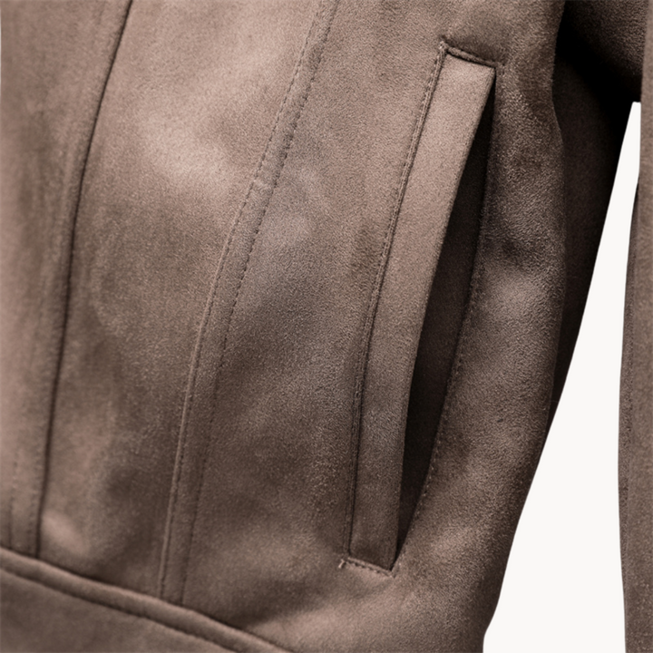 Jacke aus Ahorn-Suede