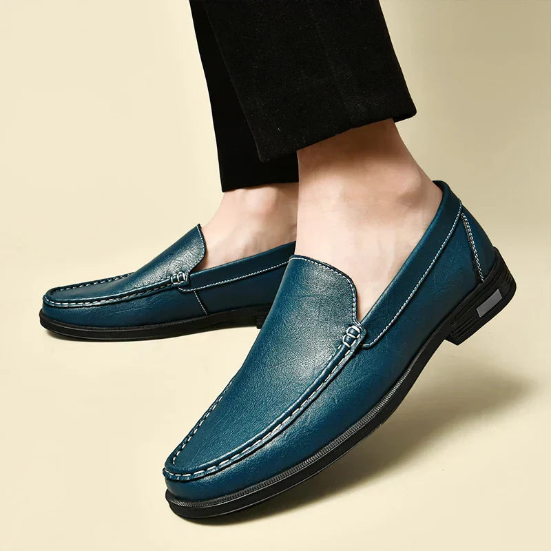 Xander – Glänzende Leder-Loafer