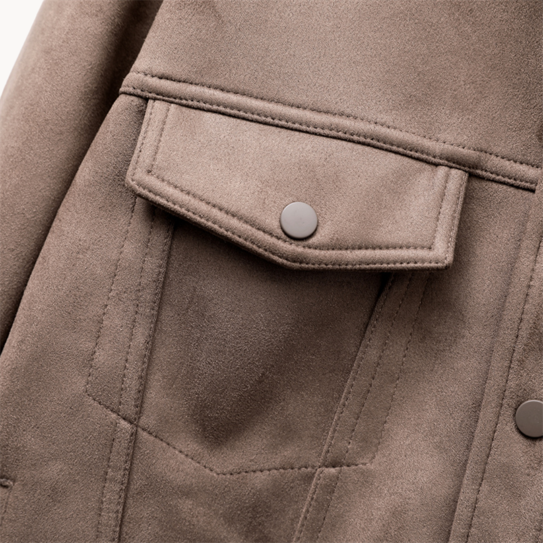 Jacke aus Ahorn-Suede