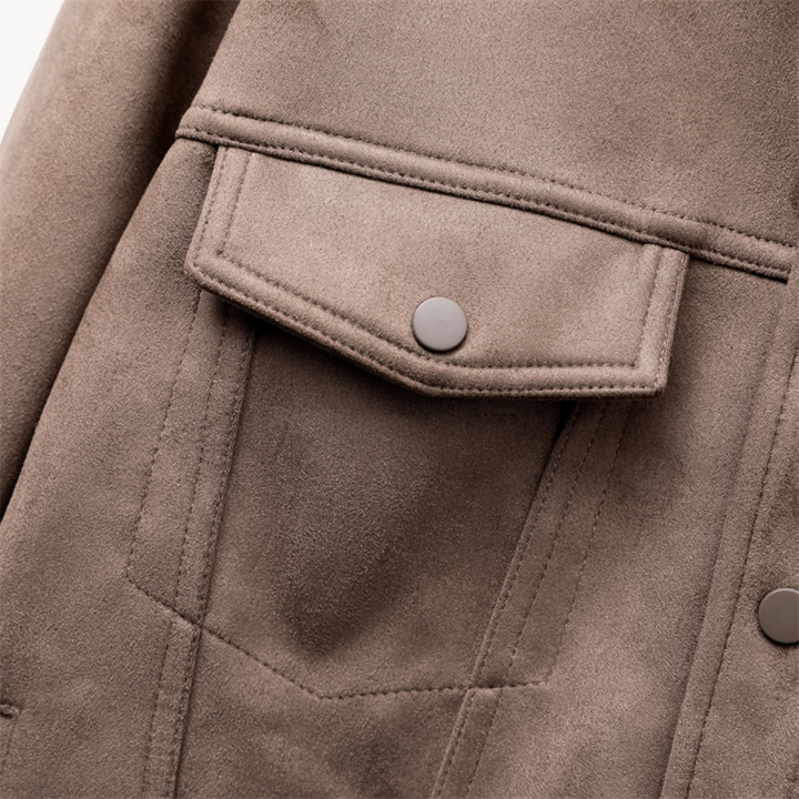 Jacke aus Ahorn-Suede