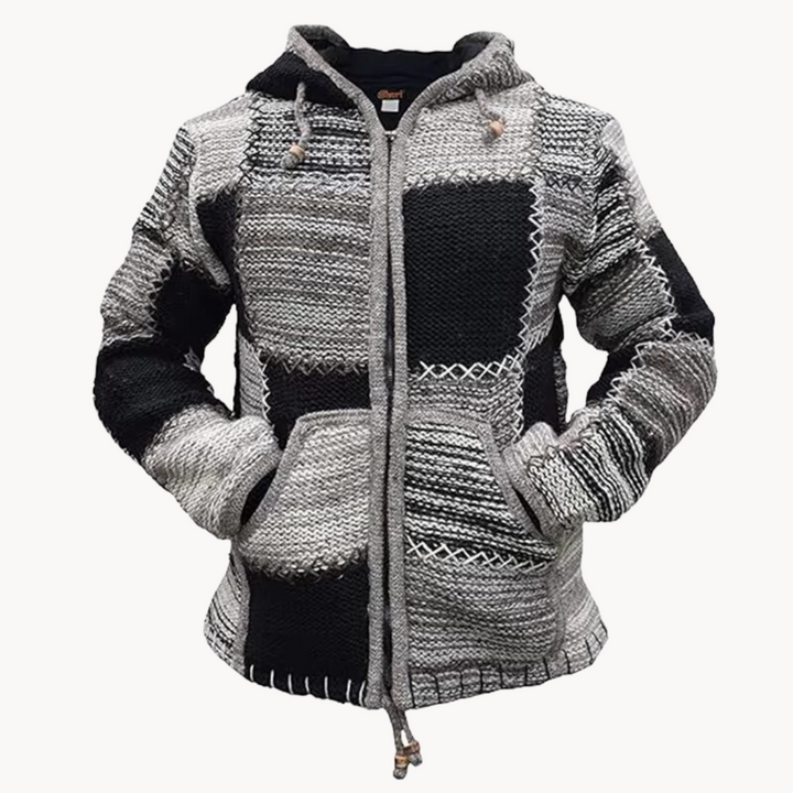 Kaan Patchwork Baumwollpullover