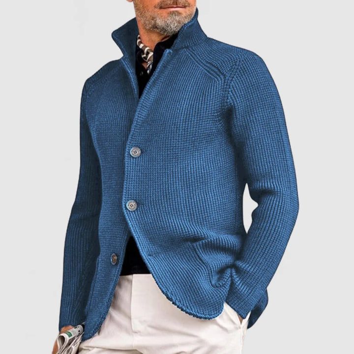 Gael - Elegante Strickjacke mit Revers für Herren