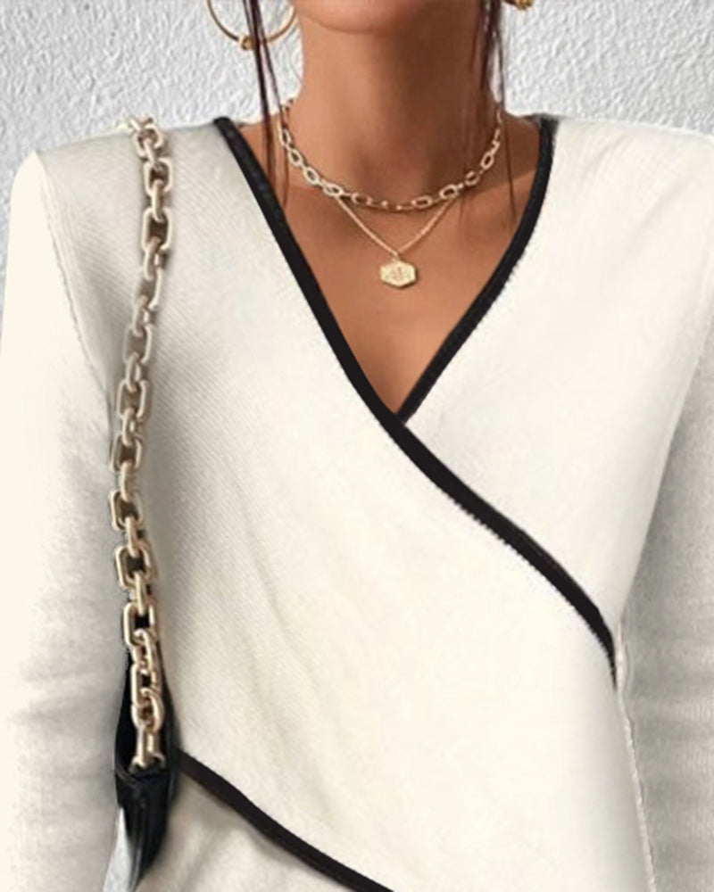 Irish – Elegante Trui mit V-Ausschnitt
