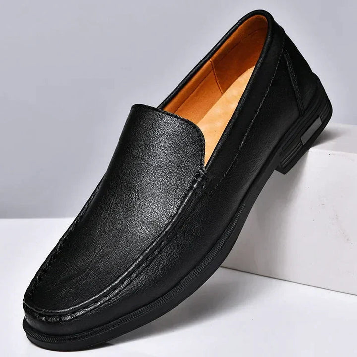 Xander – Glänzende Leder-Loafer