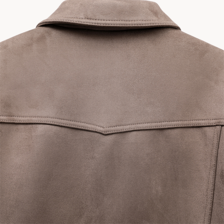 Jacke aus Ahorn-Suede