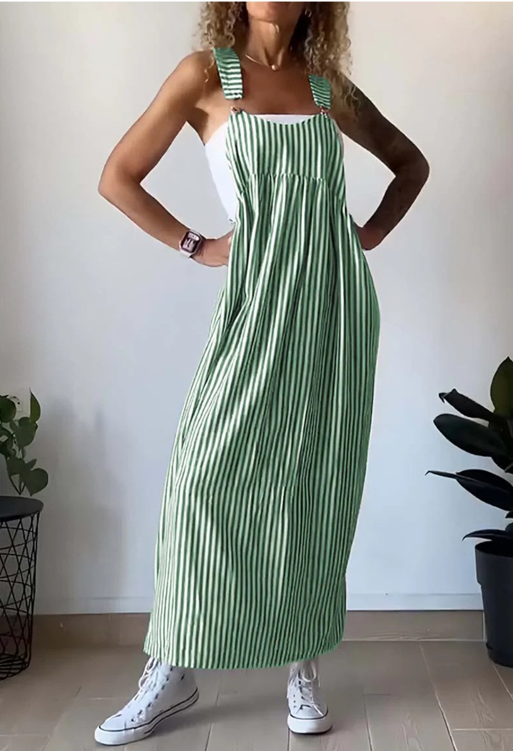 Alice - Lässiges gestreiftes Jumpsuit-Kleid
