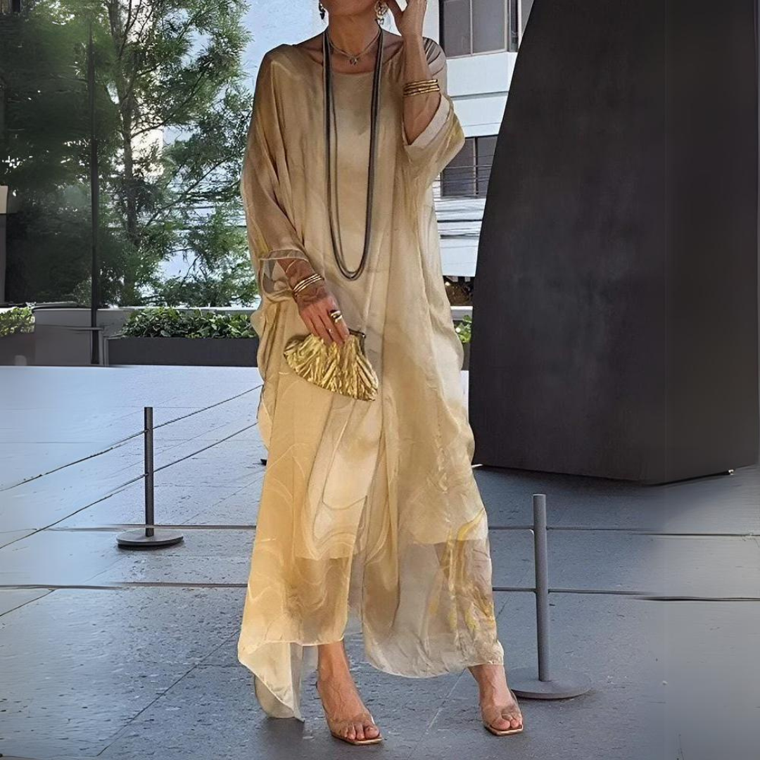 Giulia - Elegantes Seiden Chiffon Kleid