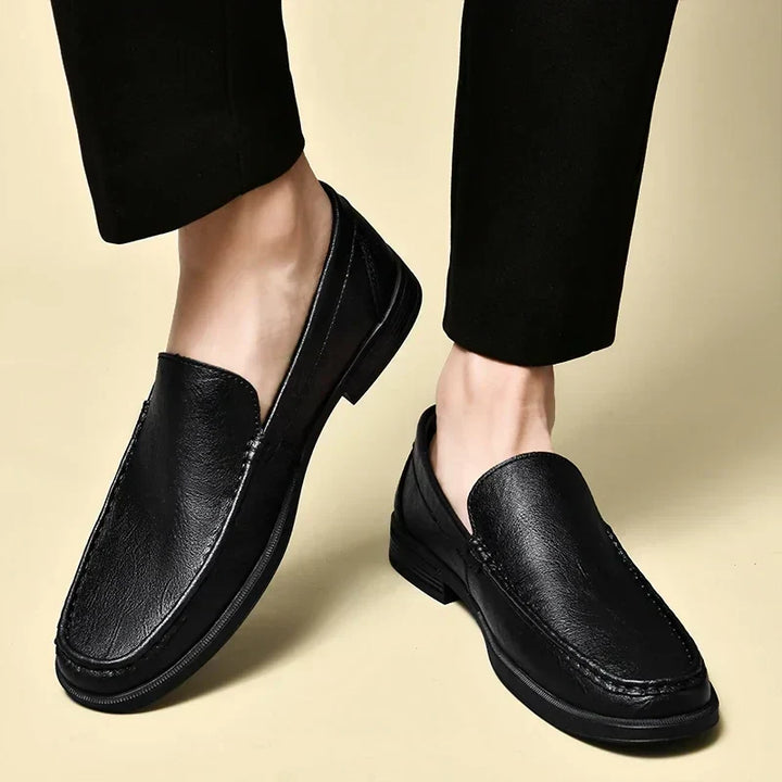 Xander – Glänzende Leder-Loafer