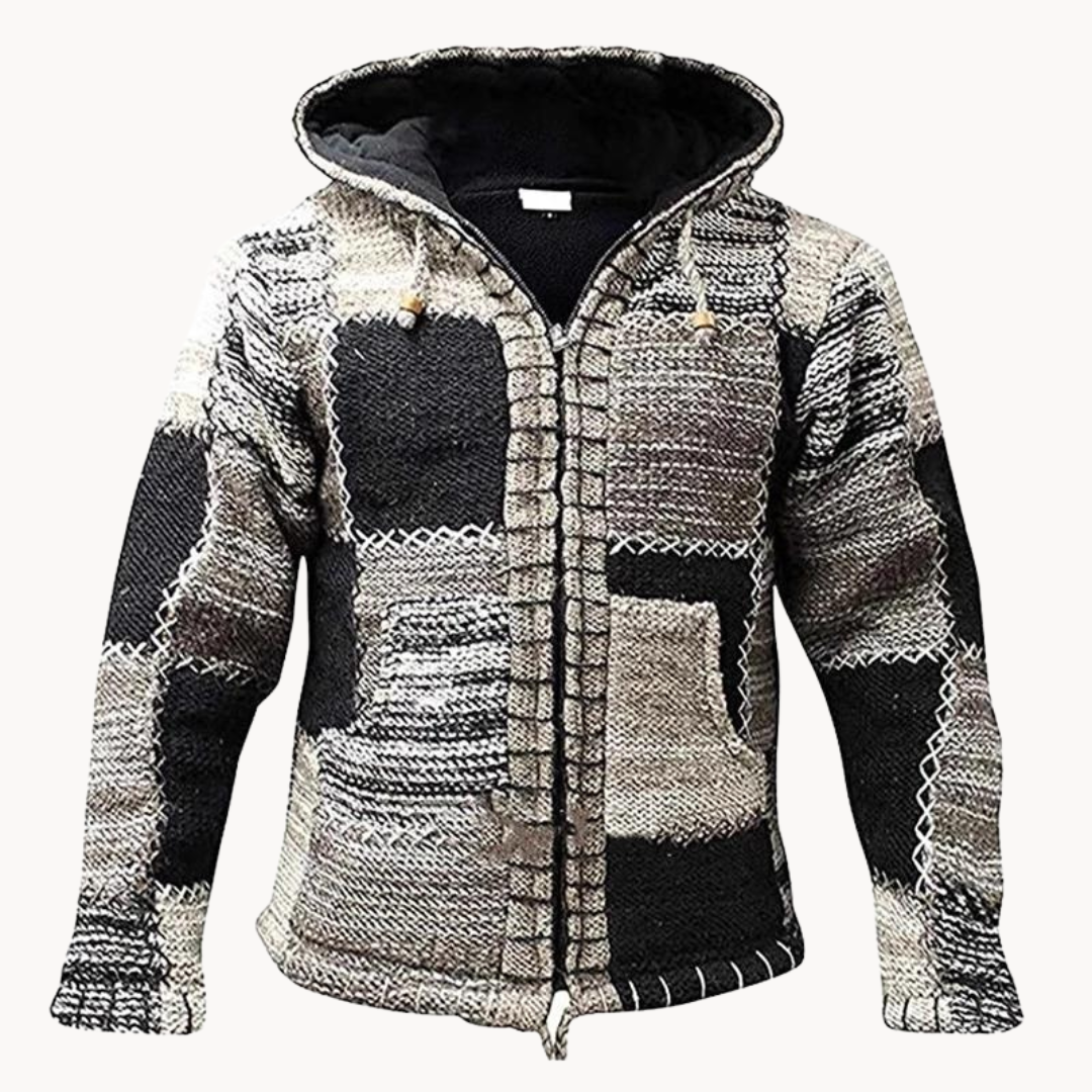 Kaan Patchwork Baumwollpullover