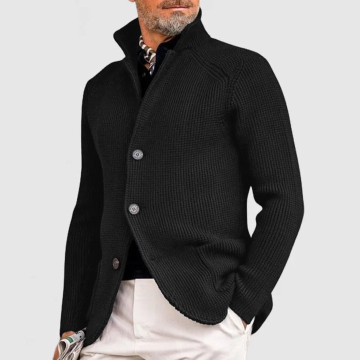 Gael - Elegante Strickjacke mit Revers für Herren