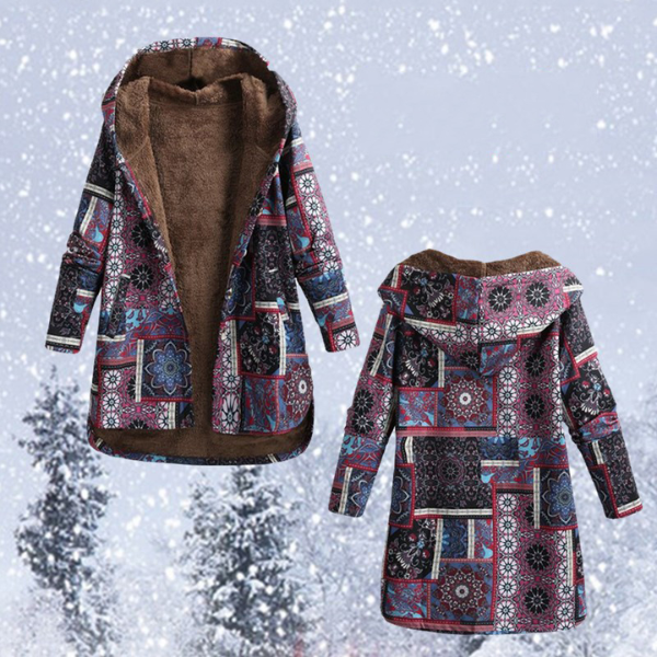 Vicky | Blumenjacke mit Kapuze