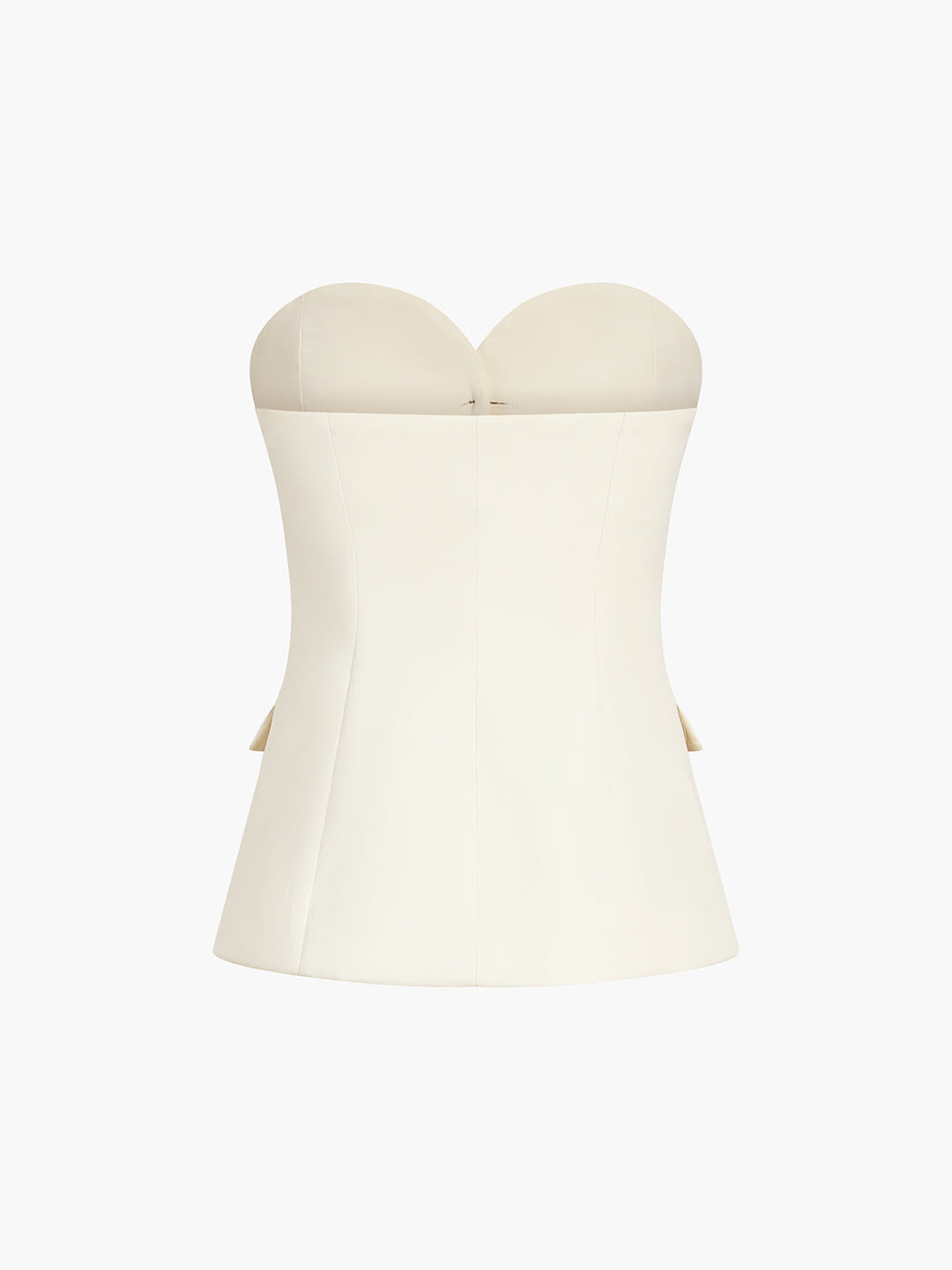 Margo - Einfarbiges Tube-Top mit Weit geschnittenen Hosen Set