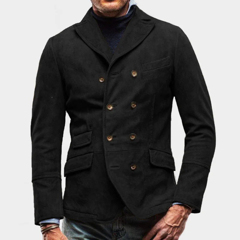 Justin – Stilvoller zweireihiger Blazer für Herren-Freizeitkleidung