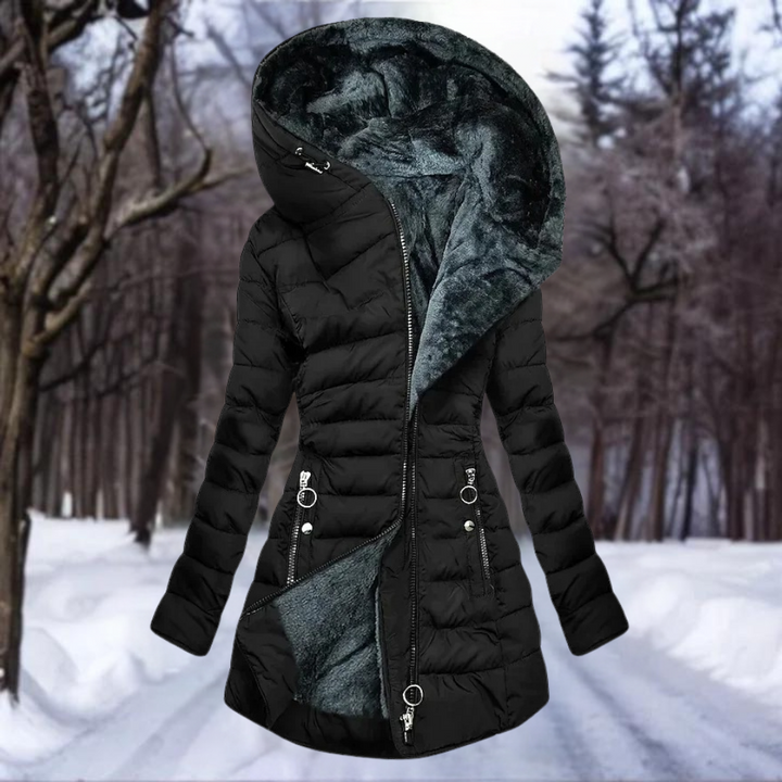 Senna – Eleganter Plüschmantel für Damen