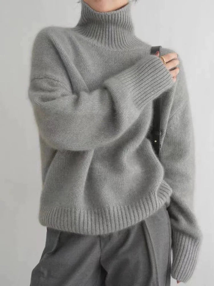 Milena - Bequemer gestrickter Rollkragenpullover aus weichem Material